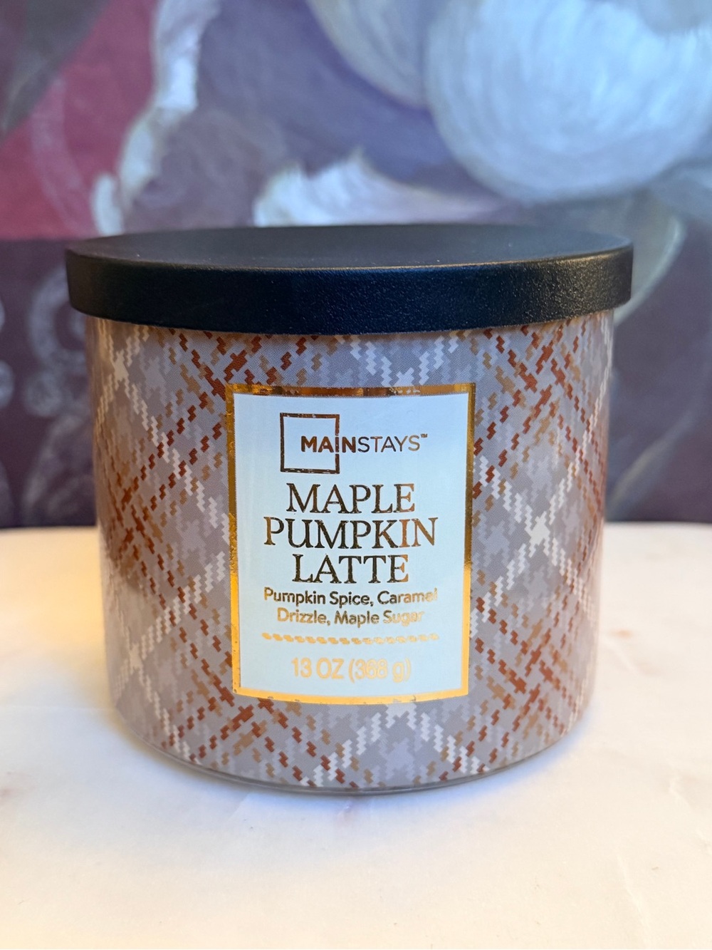 Mainstays Maple Pumpkin Latte 3-Wick Candle (New/Never Used)